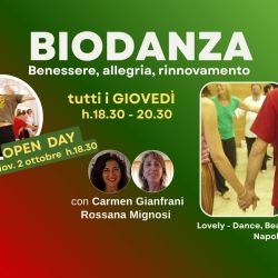 SERATA OPEN DAY con Carmen Gianfrani e Rossana Mignosi