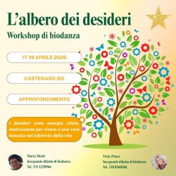 L'albero dei desideri, workshop di biodanza, 17-19 aprile 2026, Castenaso (BO)