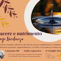 Piacere e nutrimento, stage di biodanza, 11-12 luglio 2026, Castenaso (BO)